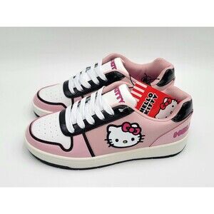 Hello Kitty by Sanrio Women's Pink Casual Court Sneakers Size 8 Regular Width